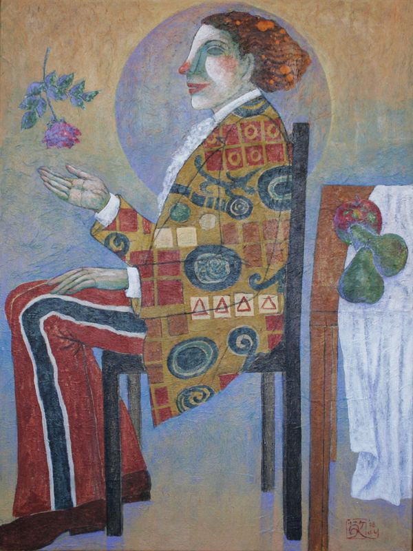 <Interior with rose> <バラのインテリア> 2008Diptych